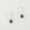 IKITA PARIS | Isolie -rengaskorvakorut (lapis lazuli)