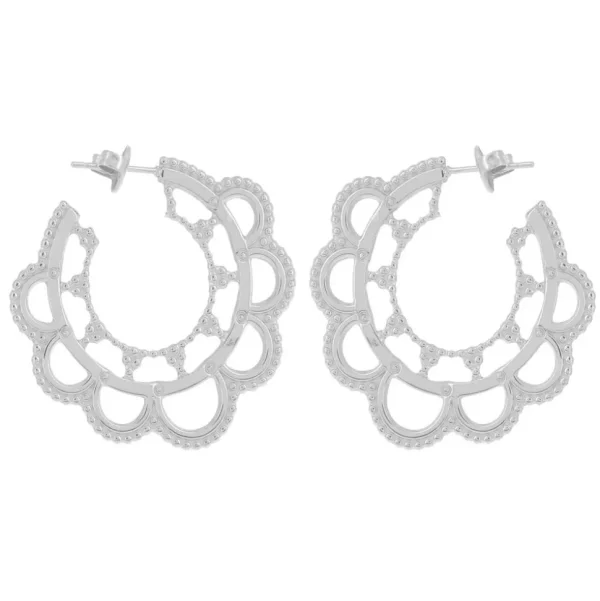 IKITA PARIS | Soléne -rengaskorvakorut (hopea)