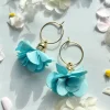 2 in 1-korvakorut, Daisy (raikas turkoosi)