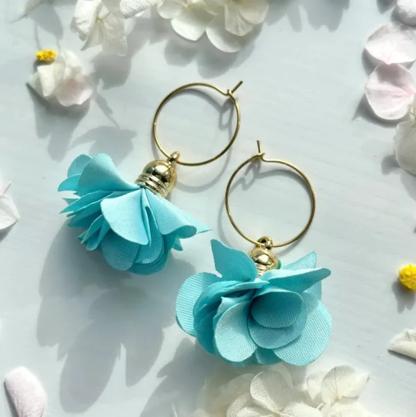 2 in 1-korvakorut, Daisy (raikas turkoosi)