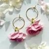 2 in 1-korvakorut, Daisy (vanha roosa)