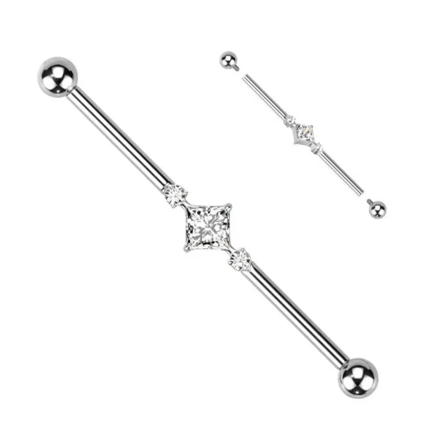 Industrial, Internally Threaded Titanium CZ -titaaninen industrialkoru