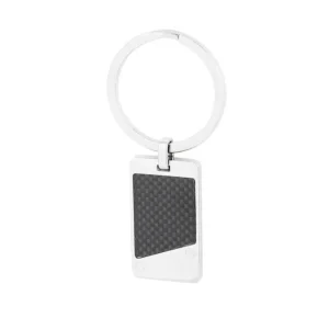 Jake Keychain -teräksinen avaimenperä laattakoristeella
