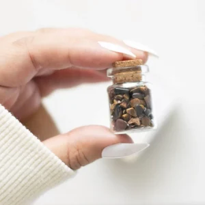 Jar of Confidence, Tigers Eye -tiikerinsilmä kivipullo "itseluottamus"