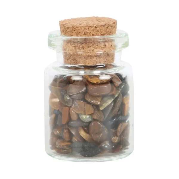 Jar of Confidence, Tigers Eye -tiikerinsilmä kivipullo "itseluottamus"