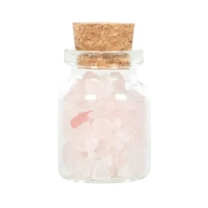 Jar of Love, Rose Quartz -ruusukvartsi onnenkivipullo 