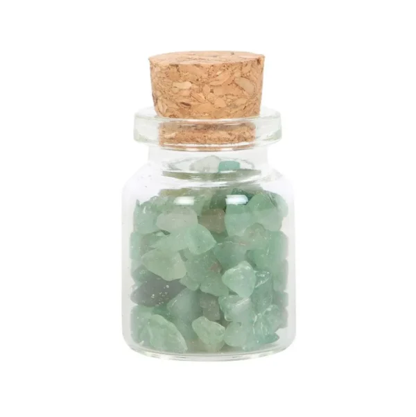 Jar of Luck, Green Aventurine -aventuriini onnenkivipullo "onni"