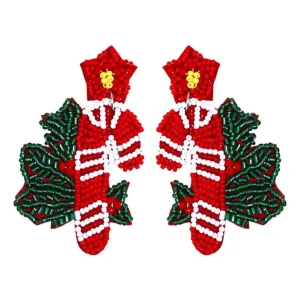 Joulukorvakorut, Candy Cane -näyttävät karkkikorvakorut