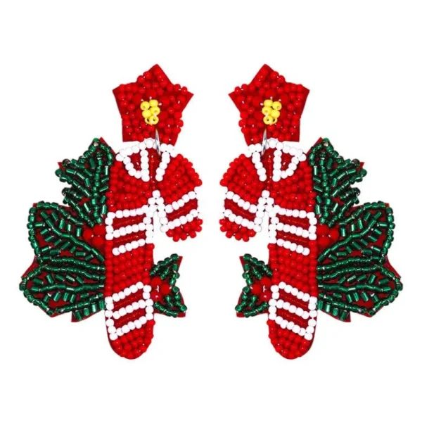Joulukorvakorut, Candy Cane -näyttävät karkkikorvakorut