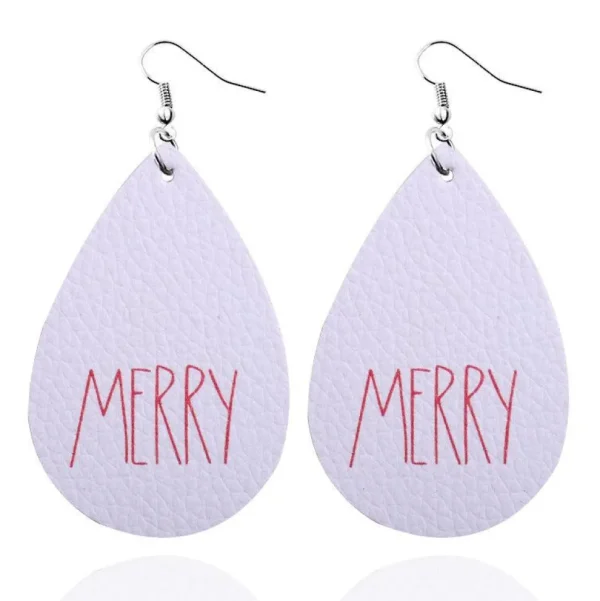 Joulukorvakorut, Christmas Teardop/Merry in White