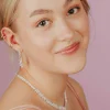 Juhlakaulakoru, ROMANCE | Grace -hopeanvärinen Cubic Zirconia kaulakoru