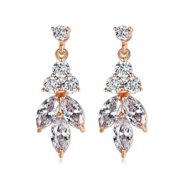 Juhlakorvakorut, PARIS BIJOUX/Delicate Rosegold Leafs