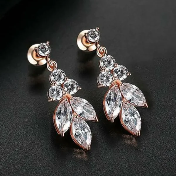 Juhlakorvakorut, PARIS BIJOUX/Delicate Rosegold Leafs