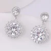 Juhlakorvakorut, ROMANCE/Classic CZ Earrings in Silver