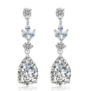 Juhlakorvakorut, ROMANCE/Classic Teardrop Earrings with CZ
