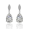 Juhlakorvakorut, ROMANCE/Graceful Teardrop Earrings with CZ