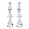 Juhlakorvakorut, ROMANCE/Luxurious Teardrop Earrings in Silver