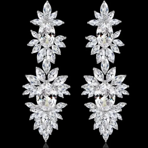 Juhlakorvakorut, ROMANCE/Luxurious Earrings in Silver