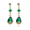 Juhlakorvakorut, ROMANCE | Romantic Teardrop Earrings in Emerald