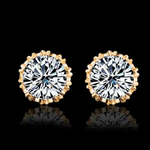 Juhlakorvakorut, ROMANCE | Romantic Round Earrings in Gold