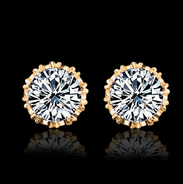Juhlakorvakorut, ROMANCE | Romantic Round Earrings in Gold