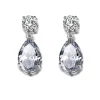 Juhlakorvakorut, ROMANCE/Simple Teardrop Earrings with CZ