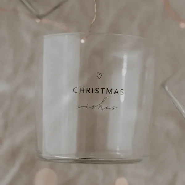 Kahden lasin setti, Mistletoe Kisses / Christmas Wishes -juomalasit