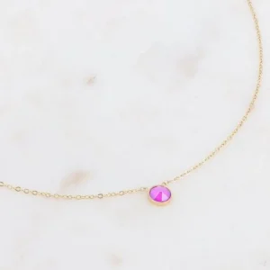 Kaulakoru, BOHM PARIS | Collier Sohan -neonvioletti kristalli
