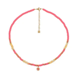 Kaulakoru, BOHM PARIS | Collier Surf avec cristal pink