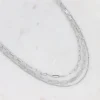 Kaulakoru, BOHM PARIS | Collier Wiktoria -kerroskaulakoru (hopea)