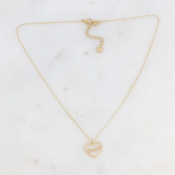 Kaulakoru, BOHM PARIS | Collier Dream -moderni sydän tekstikaulakoru