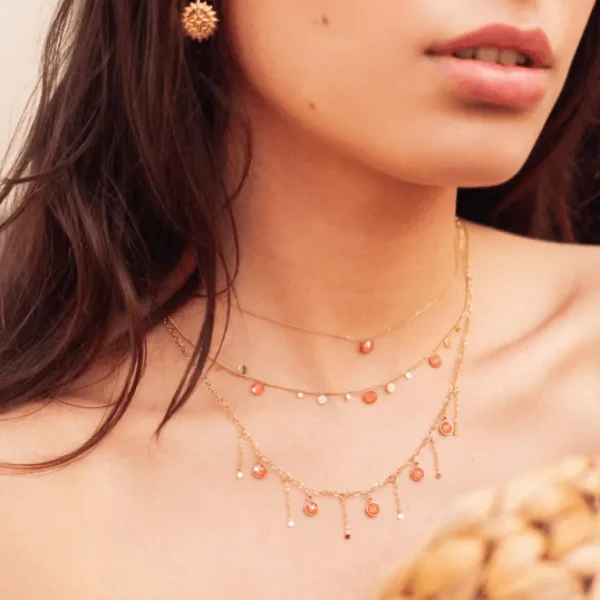 Kaulakoru, BOHM PARIS | Collier Sohan -neonpinkki kristalli