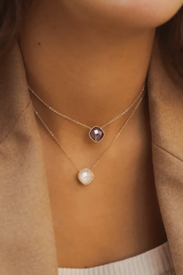 Kaulakoru, BOHM PARIS | Collier Léa -kirkas kristallikaulakoru (hopea)