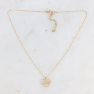 Kaulakoru, BOHM PARIS | Collier Baby -moderni sydän tekstikaulakoru