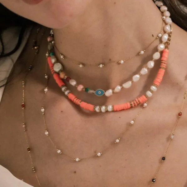 Kaulakoru, BOHM PARIS | Collier 2 in 1 -vyötärö/kaulakoru luonnonkivillä