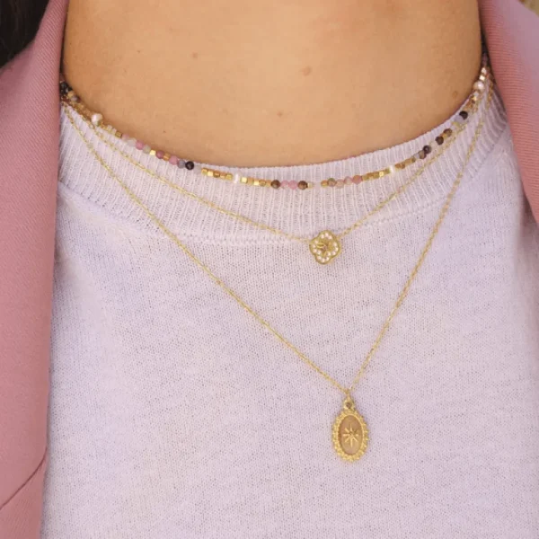 Kaulakoru, BOHM PARIS | Collier Braceline -valkoinen akaatti
