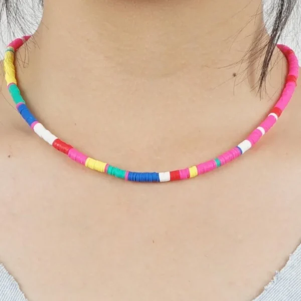 Kaulakoru, FRENCH RIVIERA | Colorblocks Multicolour Surf Necklace
