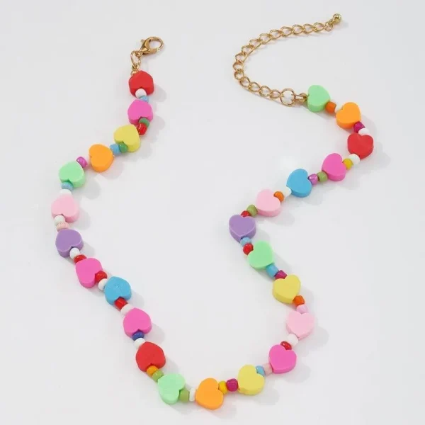 Kaulakoru, FRENCH RIVIERA | Colourful Summer Heart Necklace
