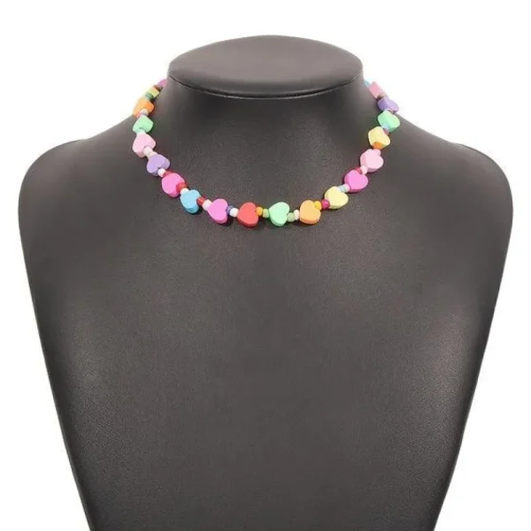 Kaulakoru, FRENCH RIVIERA | Colourful Summer Heart Necklace