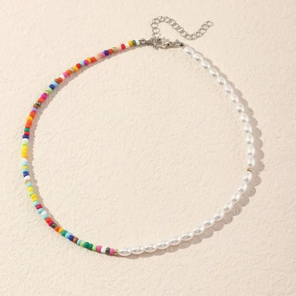 Kaulakoru, FRENCH RIVIERA | Half & Half Pearl and Surf Necklace