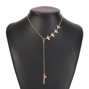 Kaulakoru, FRENCH RIVIERA | Long Whale Tail Necklace in Gold