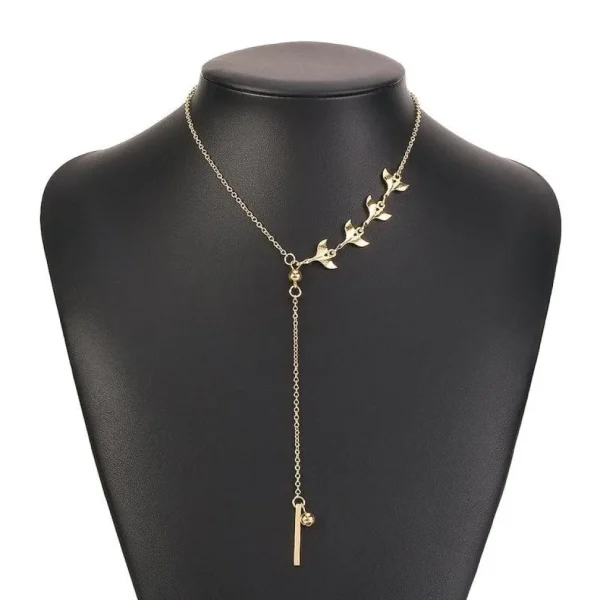Kaulakoru, FRENCH RIVIERA | Long Whale Tail Necklace in Gold