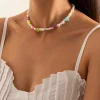 Kaulakoru, FRENCH RIVIERA | Smiley Necklace with Pearls