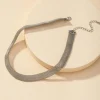 Kaulakoru, FRENCH RIVIERA | Short Mesh Necklace in Silver