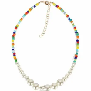 Kaulakoru, FRENCH RIVIERA | Summer Necklace -värikäs helmikaulakoru