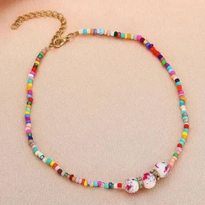 Kaulakoru, FRENCH RIVIERA | Summer Fun Necklace -värikäs helmikaulakoru