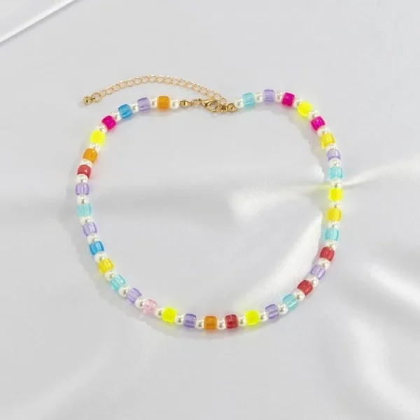 Kaulakoru, FRENCH RIVIERA | Summer Pearls -helmikoru värihelmin