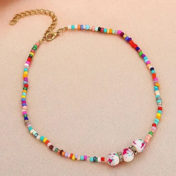 Kaulakoru, FRENCH RIVIERA | Summer Fun Necklace -värikäs helmikaulakoru