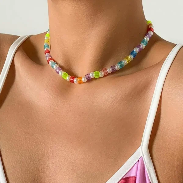 Kaulakoru, FRENCH RIVIERA | Summer Pearls -helmikoru värihelmin