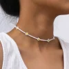 Kaulakoru, FRENCH RIVIERA | Trendy White & Yellow Flower Necklace